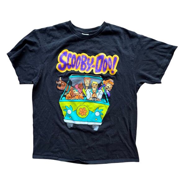 SCOOBY DOO! x Womens Mens Black Graphic Tee l Size Large - Picture 1 of 5